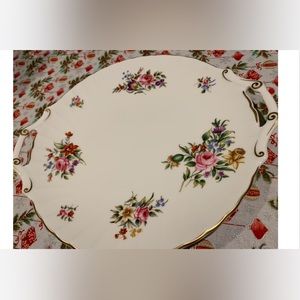 Witley Garden 1986 Royal Worecester Fine Bone China Vintage Floral Serving Tray